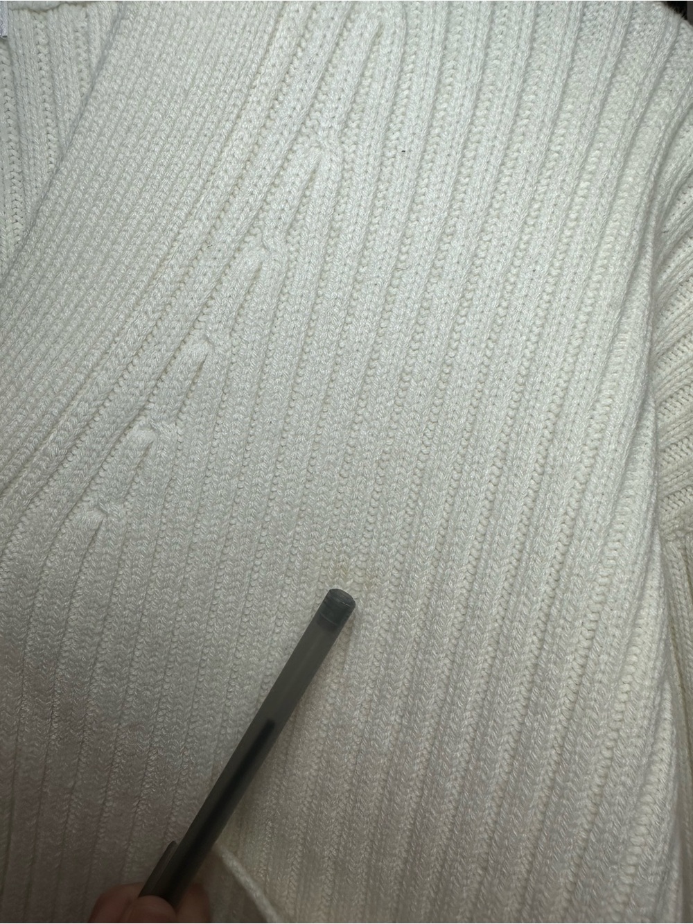 Beyond Yoga Ivory Ribbed Button-Front Cardigan - Picture 7 of 7